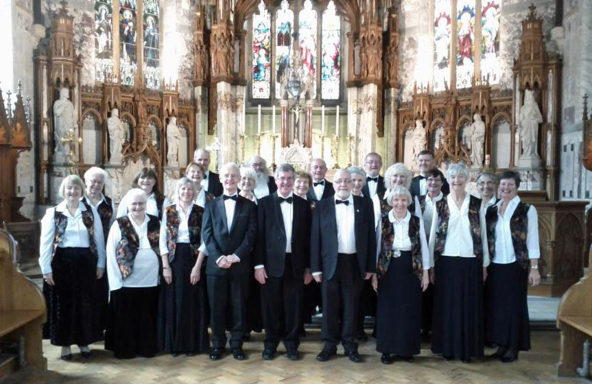 Members of the Stonehaven Chorus at St Mary's, Blairs [near Aberdeen].